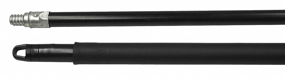 Handle, Threaded Metal, Black, 60 In. L