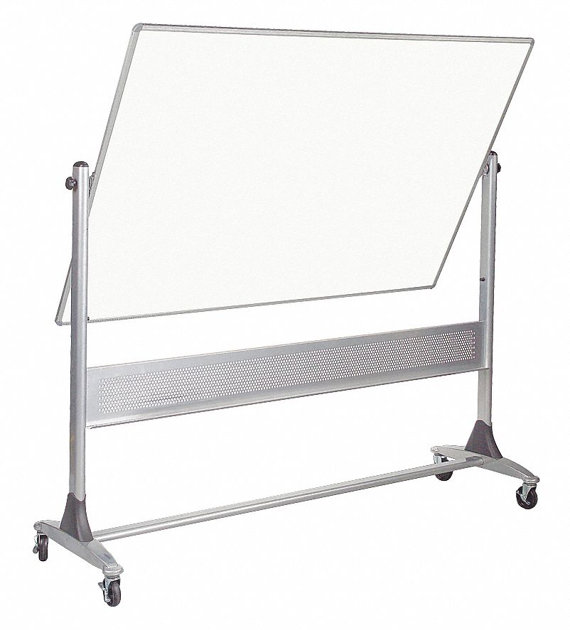 Reversible Dry Erse Board, Steel, Silver