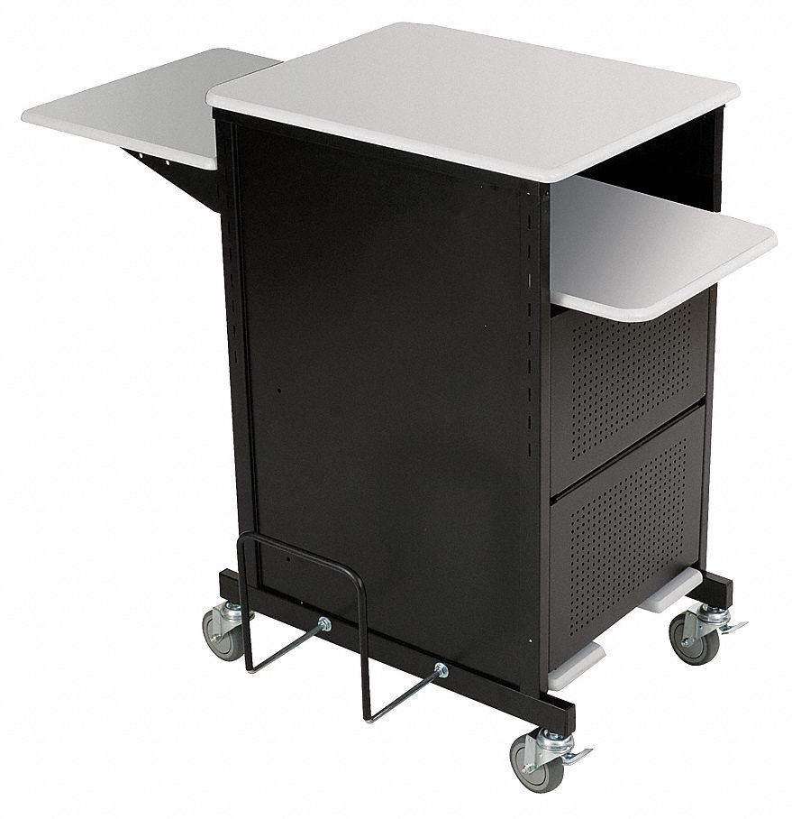 Presentation Cart, 4 Shelf, Gray