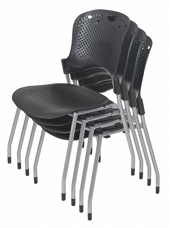 Stack Chair, Gray, PK 4