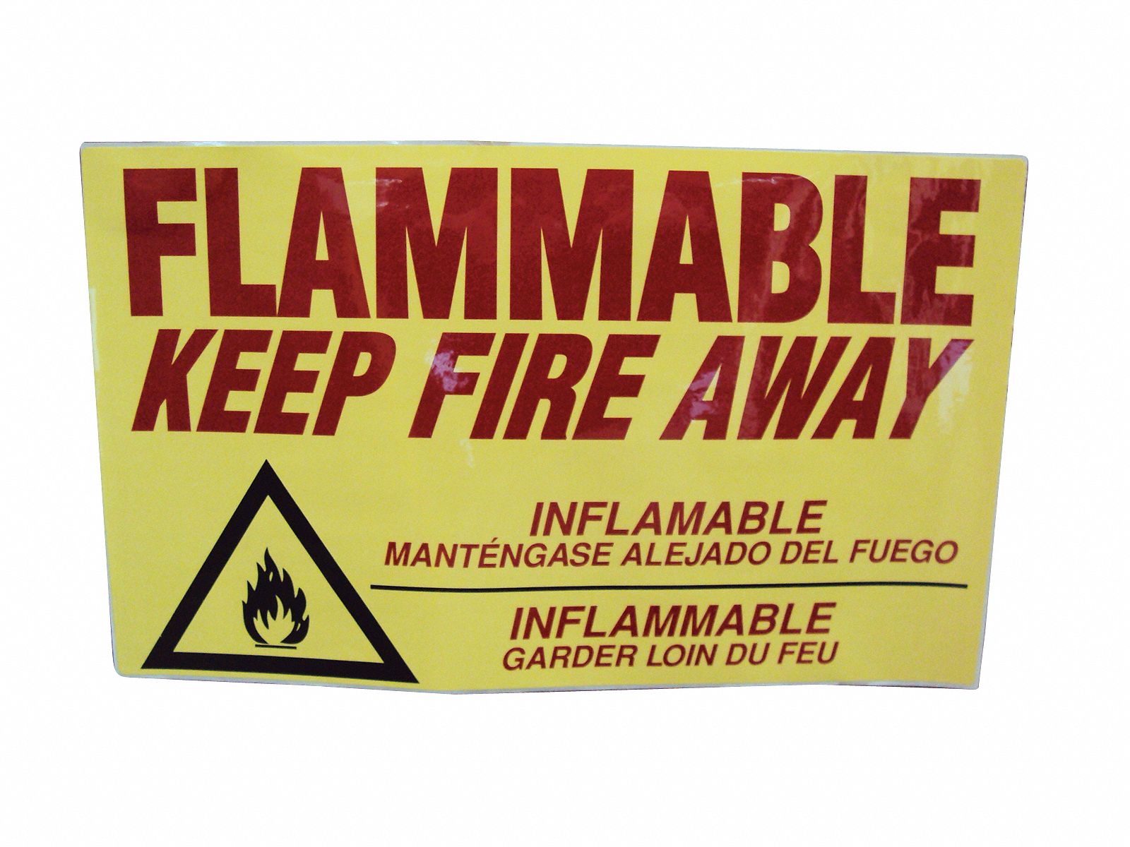 Safety Cabinet Label, 14 In. H, 9 In. W