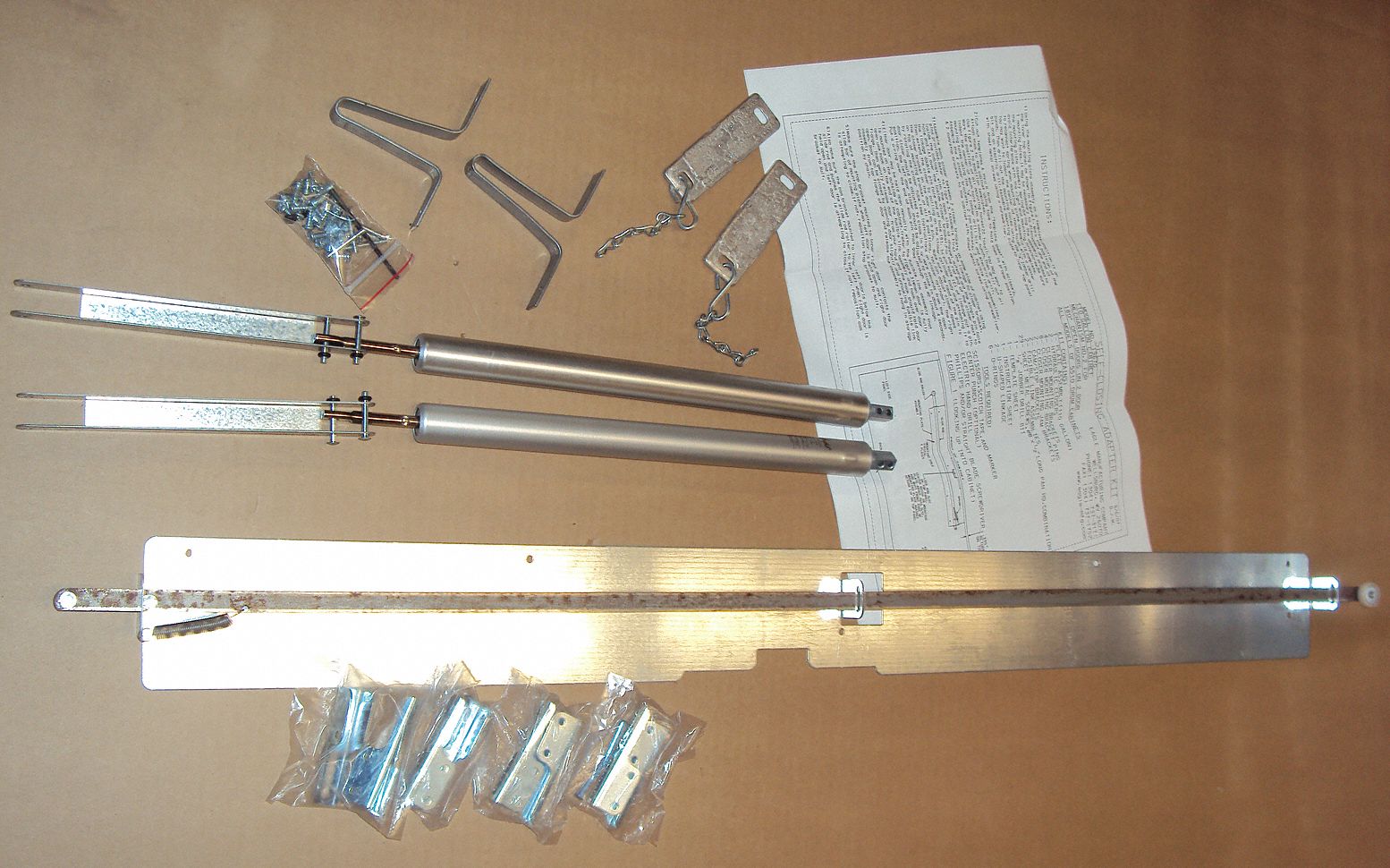 Self Closing Kit, 2 In. H, Steel, 6 In. W