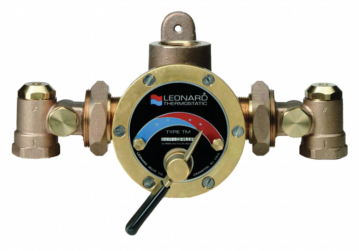 HD Mixing Valve, Chrome, 1-1/2 In FNPT