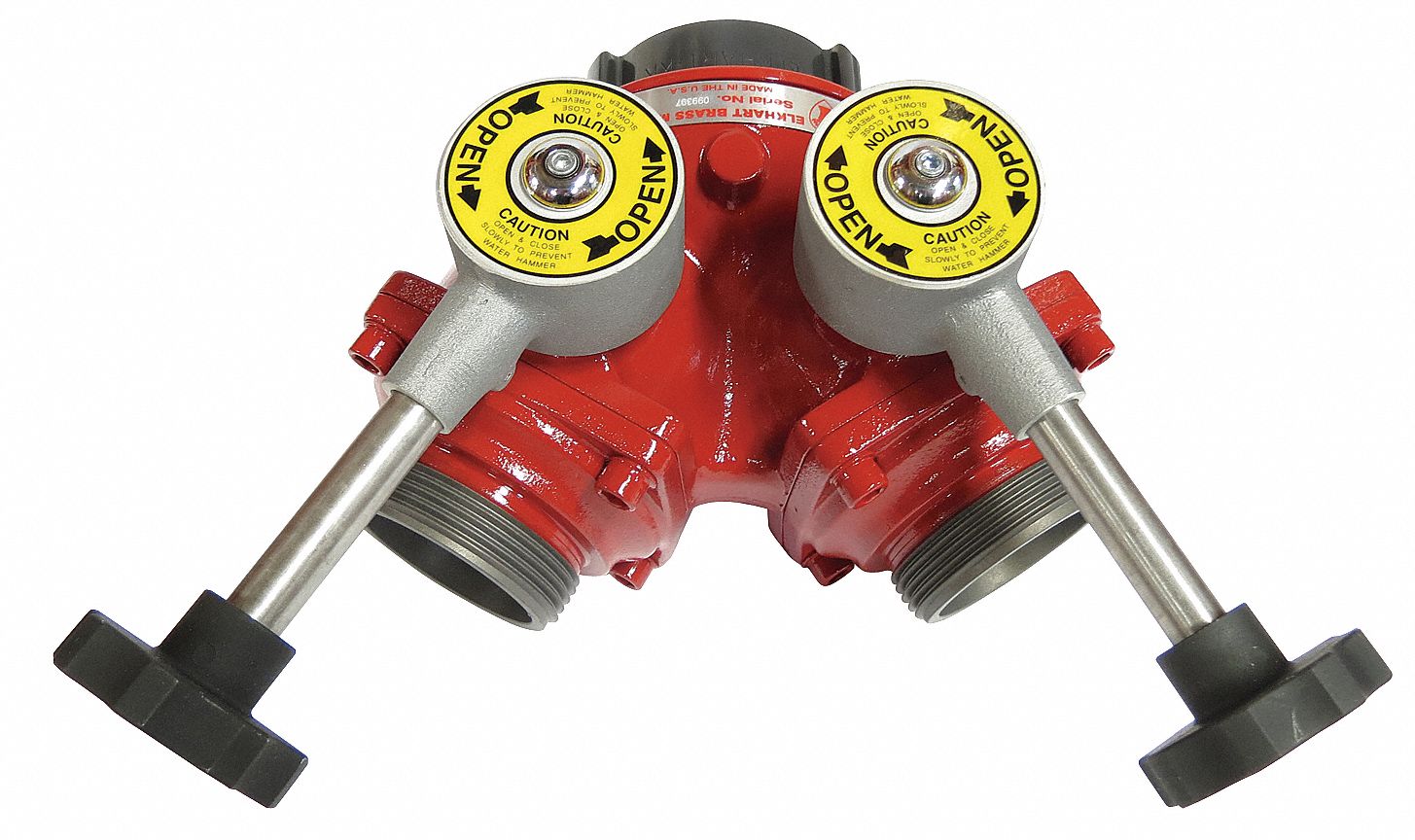 Fire Hose Wye, 2.5 F NST x (2) 2.5 M NST