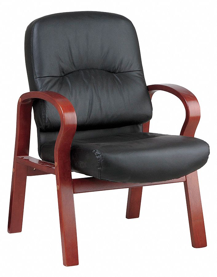 Visitor Chair, Eco Leather, Black