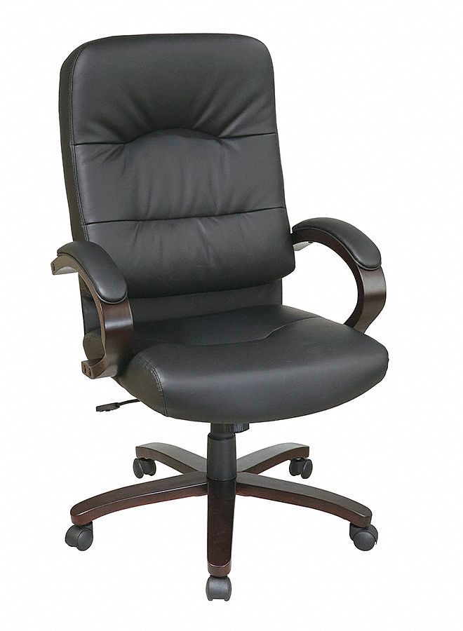 Exec Highback Chair, Eco Leather, Black