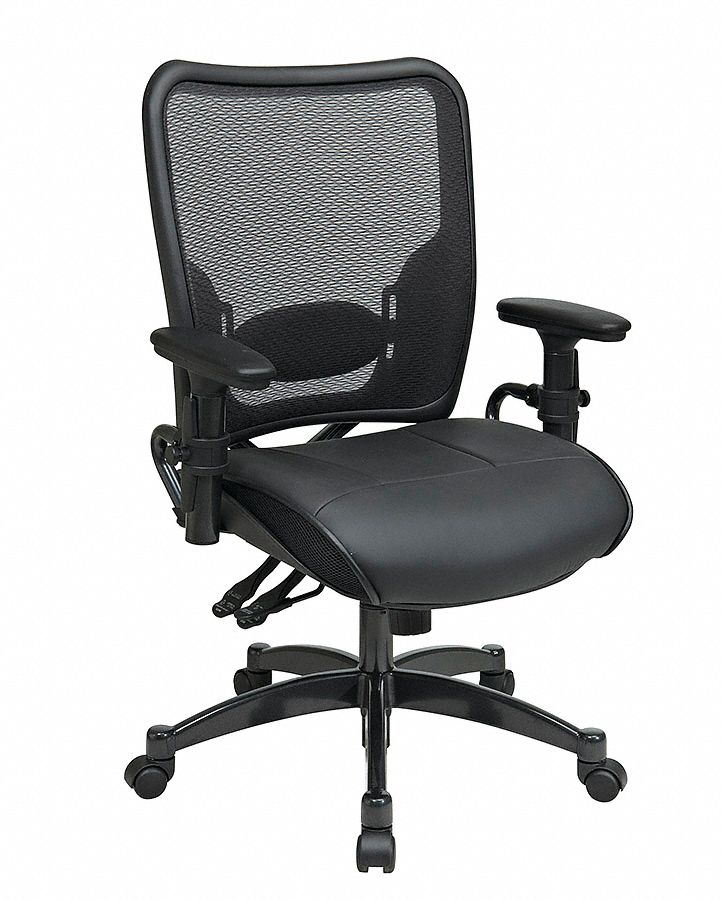 Managerial Chair, Leather, Black