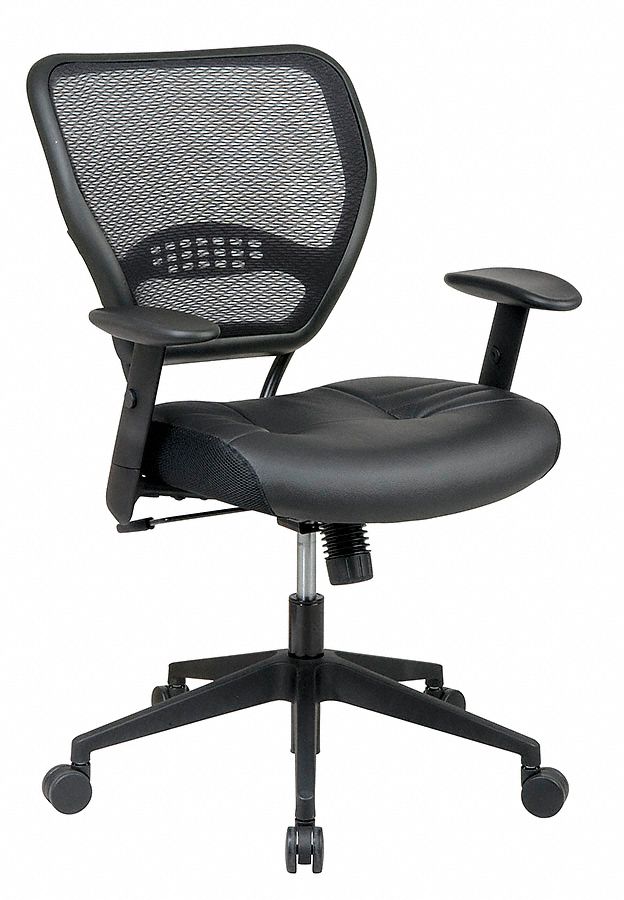 Office Chair, Leather, Black