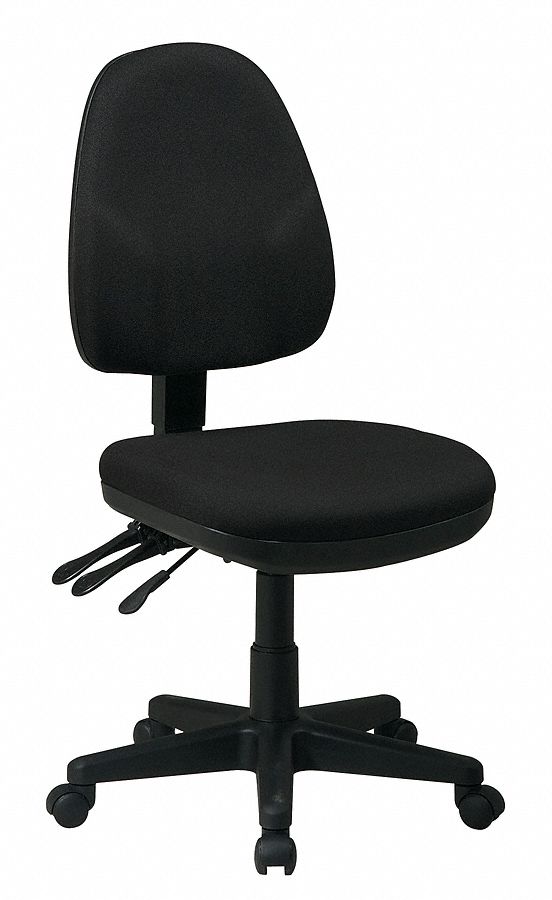 Ergonomic Office Chair, Fabric, Black