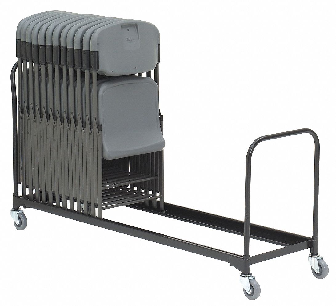 Folding Chair Cart, 34 Chairs, 510 lb.