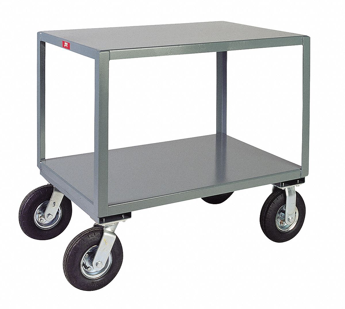 Mobile Table, Cap 1200 Lb, 2 Shelf, 30x60
