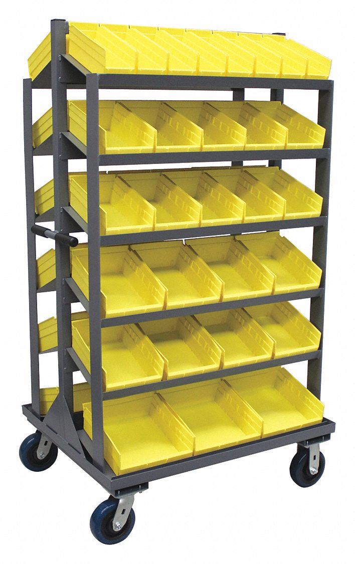 Bin Cart, 37x31x66 In., 2000 lb. Cap.