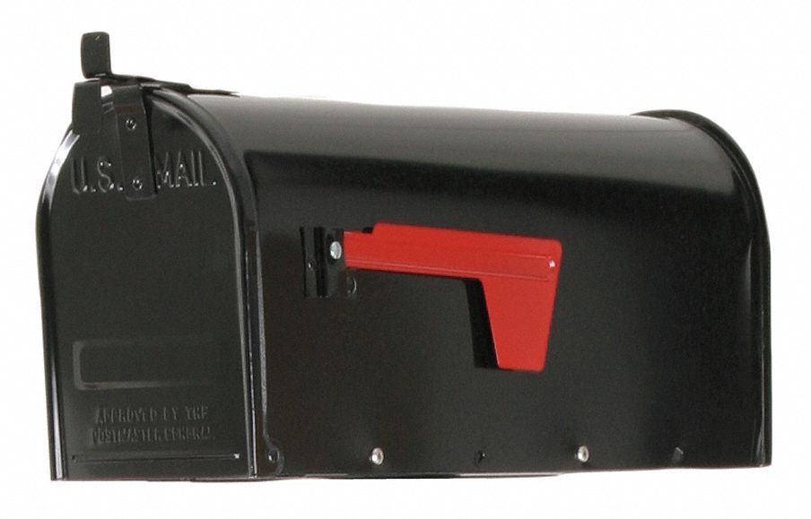 Steel Mailbox, Type 1, Black