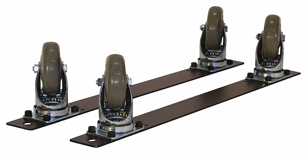 Plate Caster Kit, 275 lb, 4 In Dia, PK4