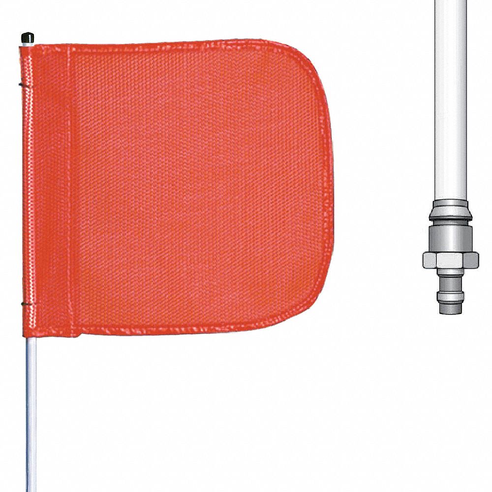 Warning Whip, 8 ft., Includes Flag