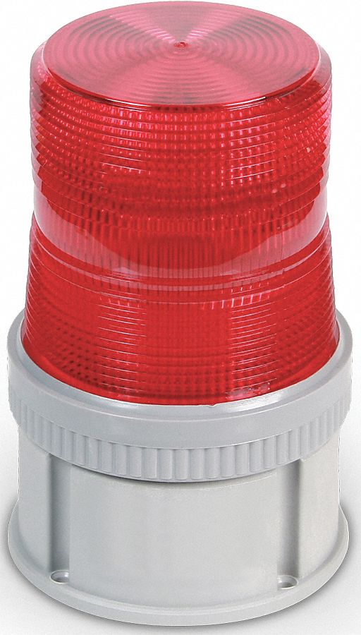 Warning Light, Strobe Tube, 120VAC, Red