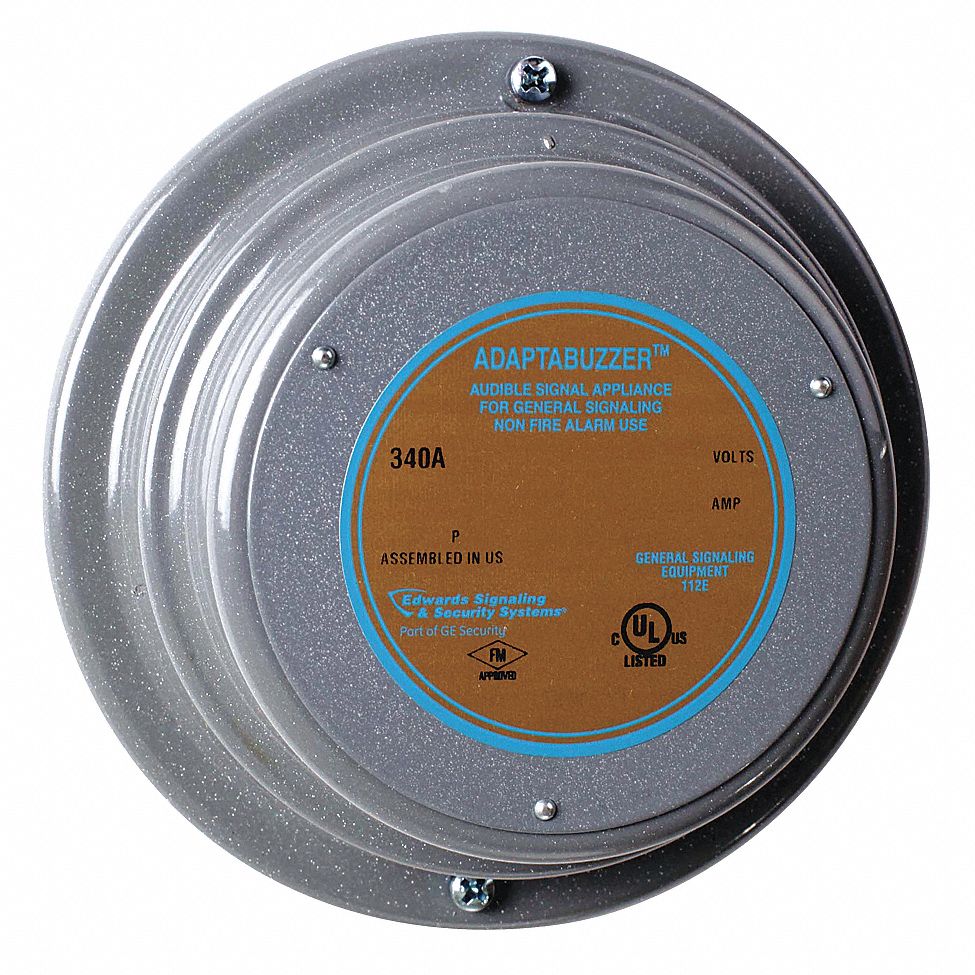 Buzzer, 120VAC, 0.050A, Gray