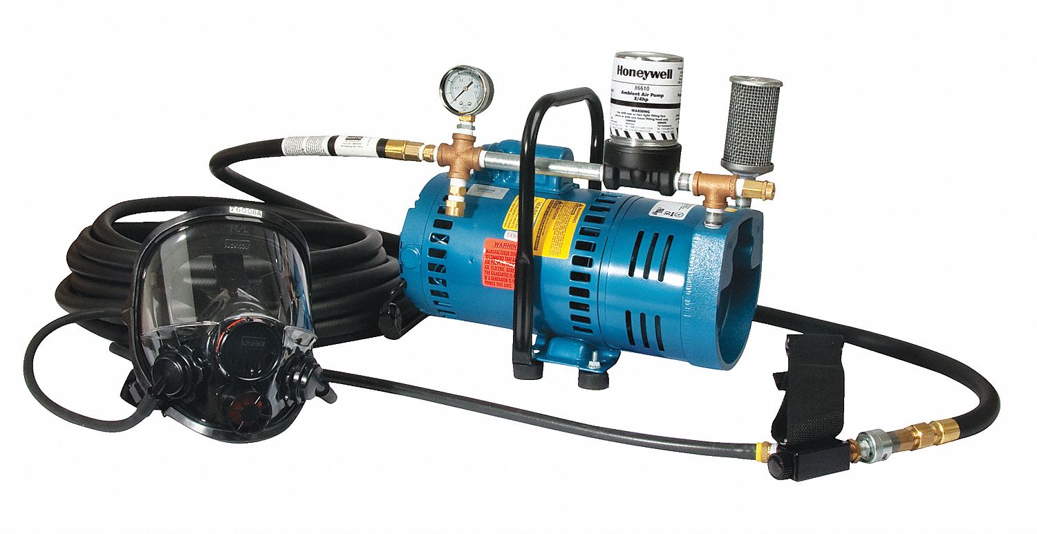 Supplied Air Pump Package, 1 Ppl, 3/4 HP