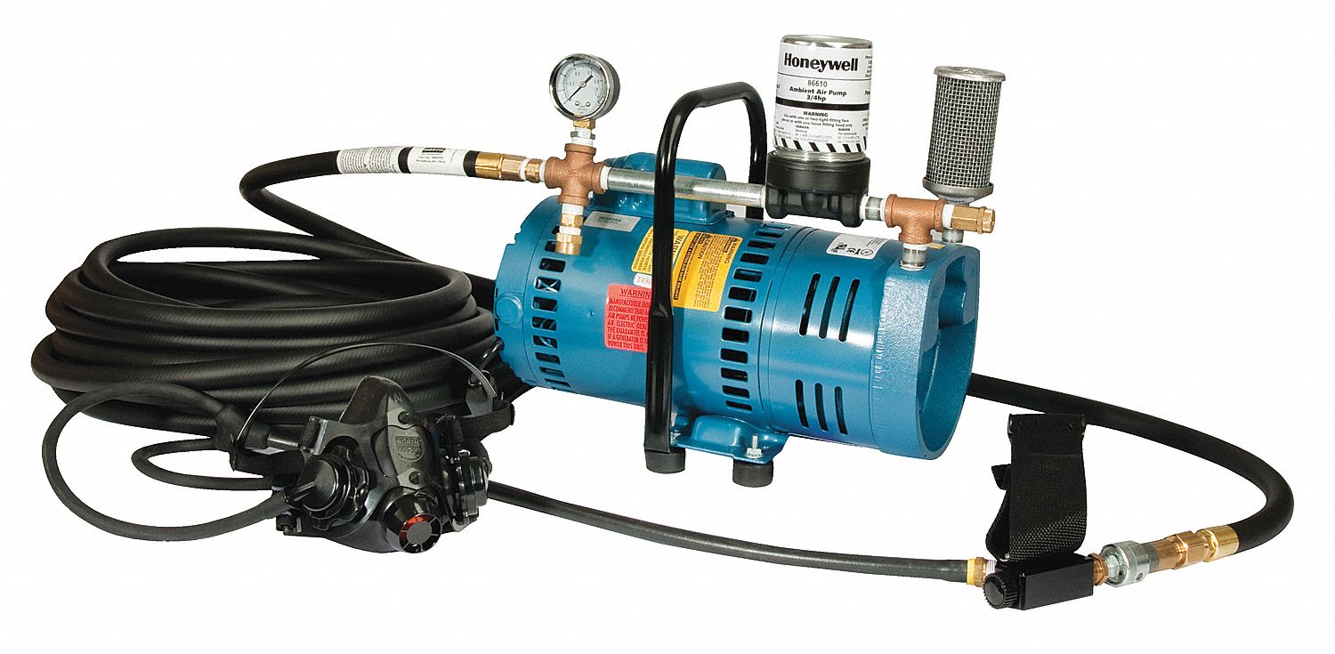 Supplied Air Pump Package, 1 Ppl, 3/4 HP