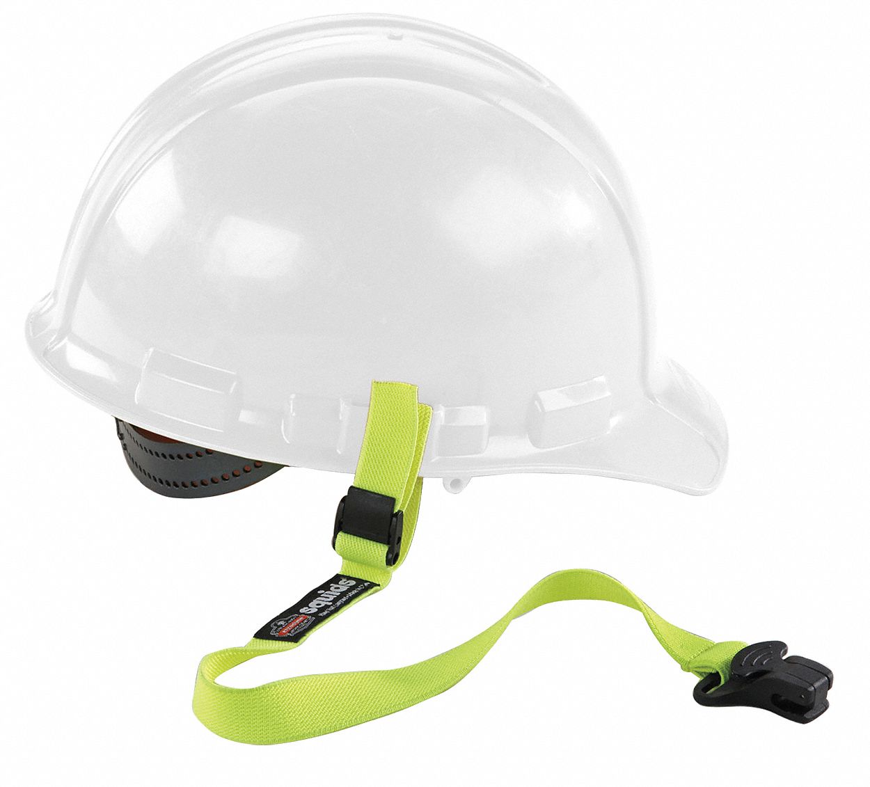 Hard Hat Lanyard w/ Clamp, Elastic, Lime