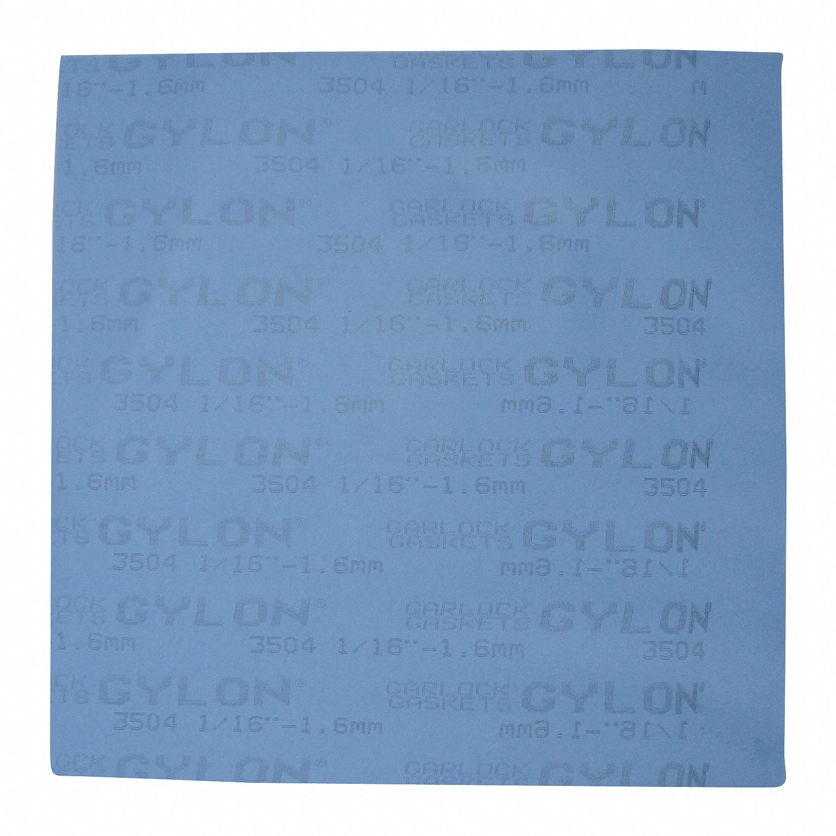 Gasket Sheet, 30 x30 In, PTFE w/Glass, Blue