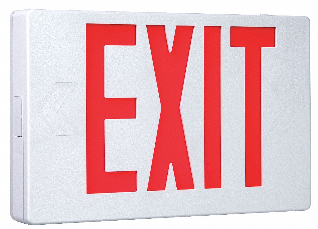 Exit Sign, 3.0W, Red, 1 or 2 Faces