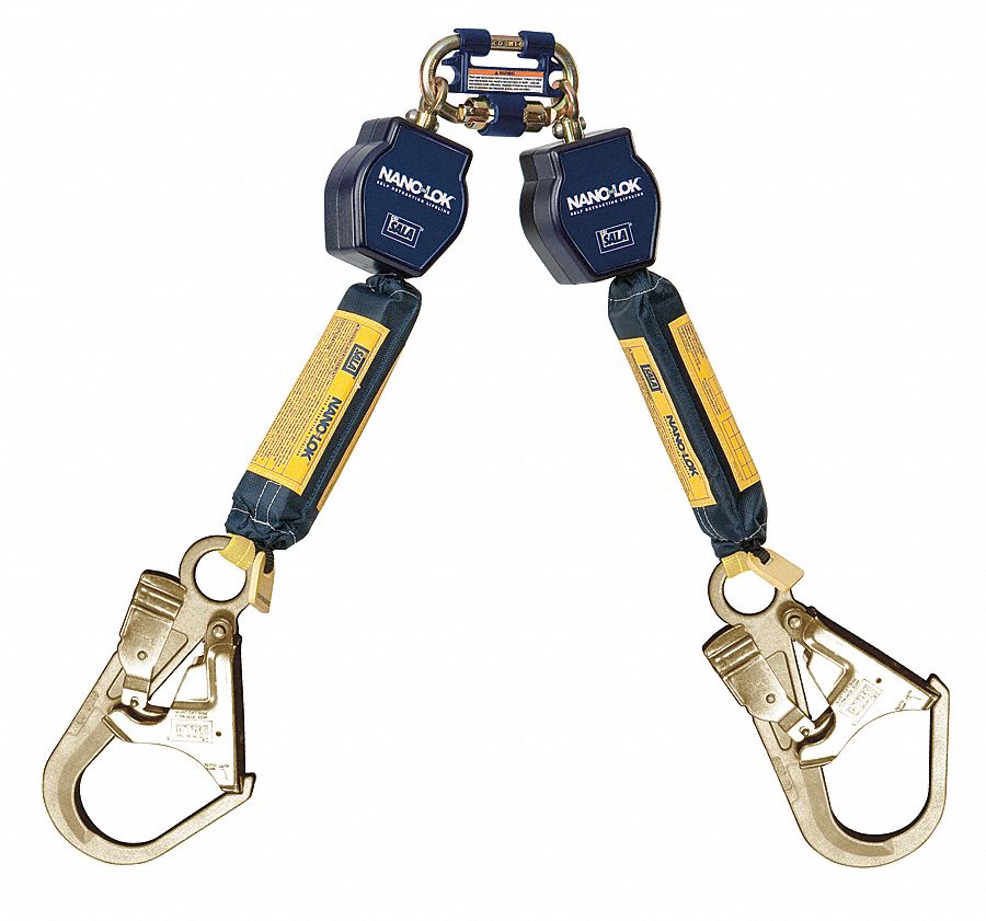 Self-Retracting Lifeline, 6ft, Nylon, 420lb