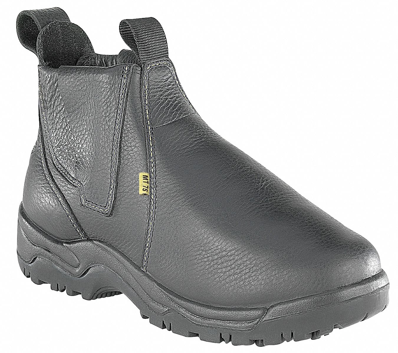 Work Boots, Steel Toe, Met Grd, 8W, PR