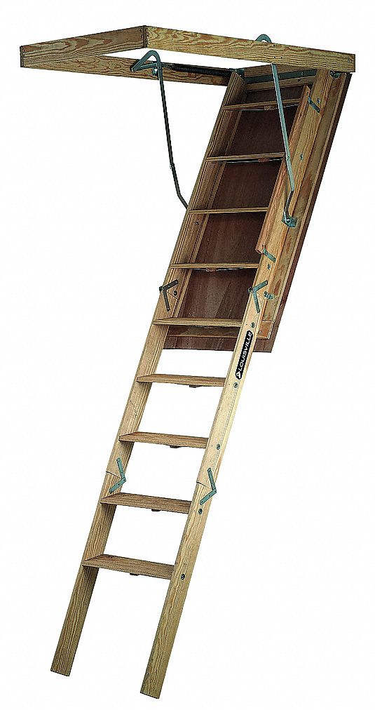 Big Boy Attic Ladder, 7 Ft to 8 Ft 9 In