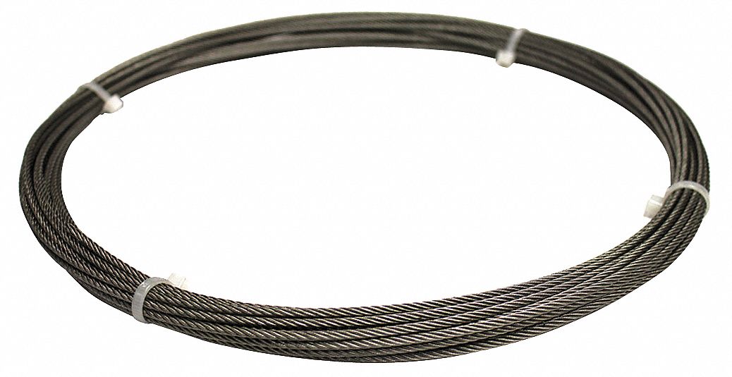 Cable, 1/4 In., 25 ft., 1400 Lb Capacity