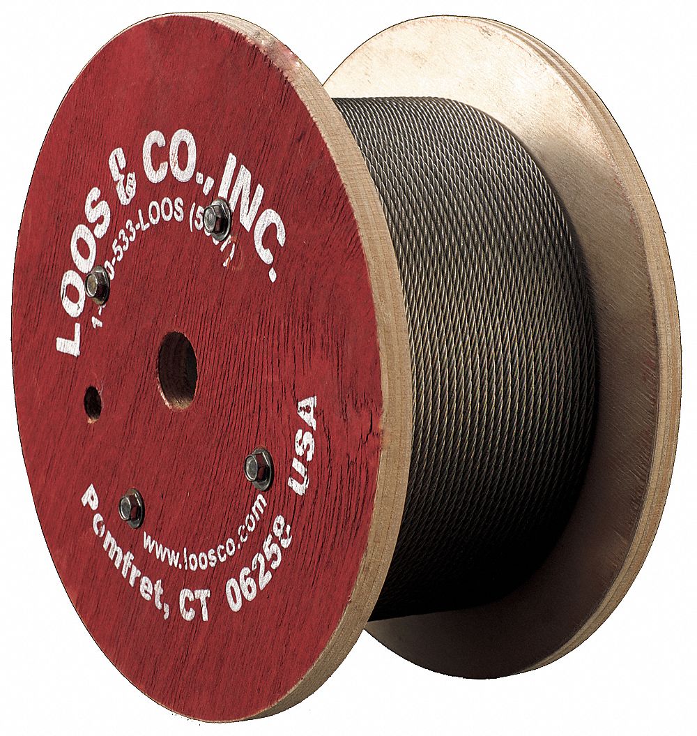 Cable, 1/16 In., 500 ft., 96 Lb Capacity