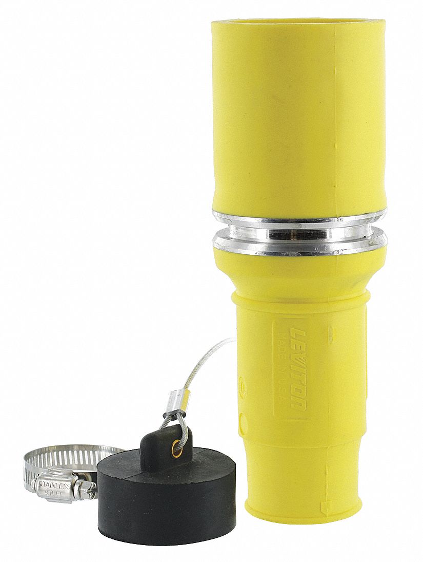 Connector, Single, Female, 0.87 In, Yellow