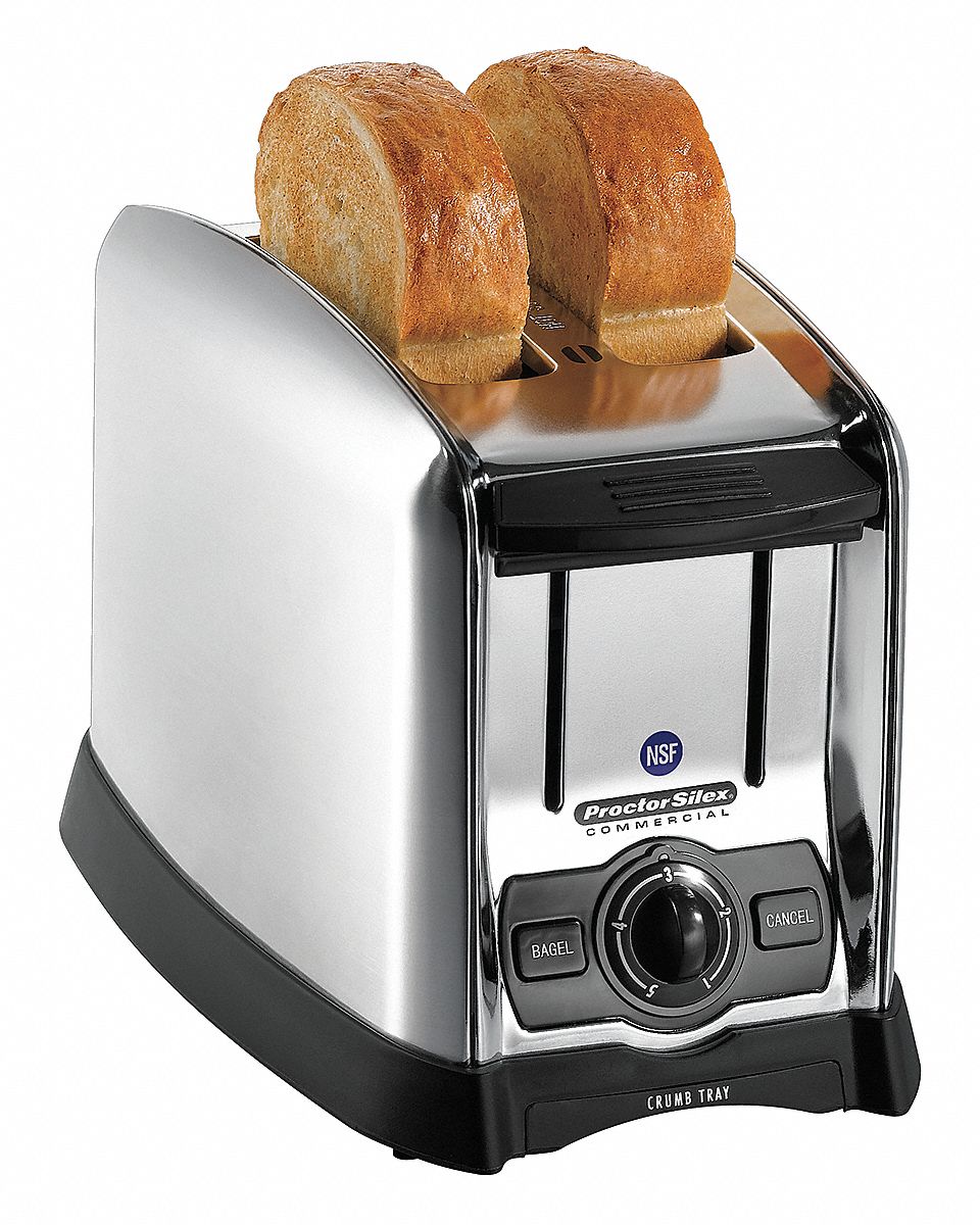 Toaster, Brushed Chrome, 2 Slice