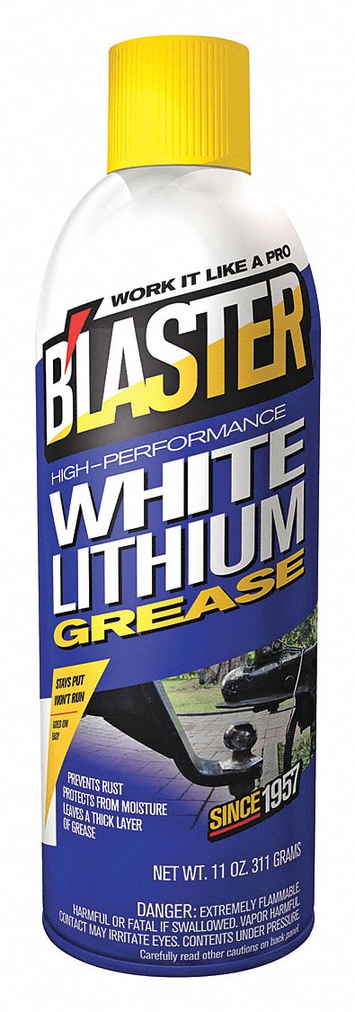 White Lithium Grease, Aearosol, 11 Oz.