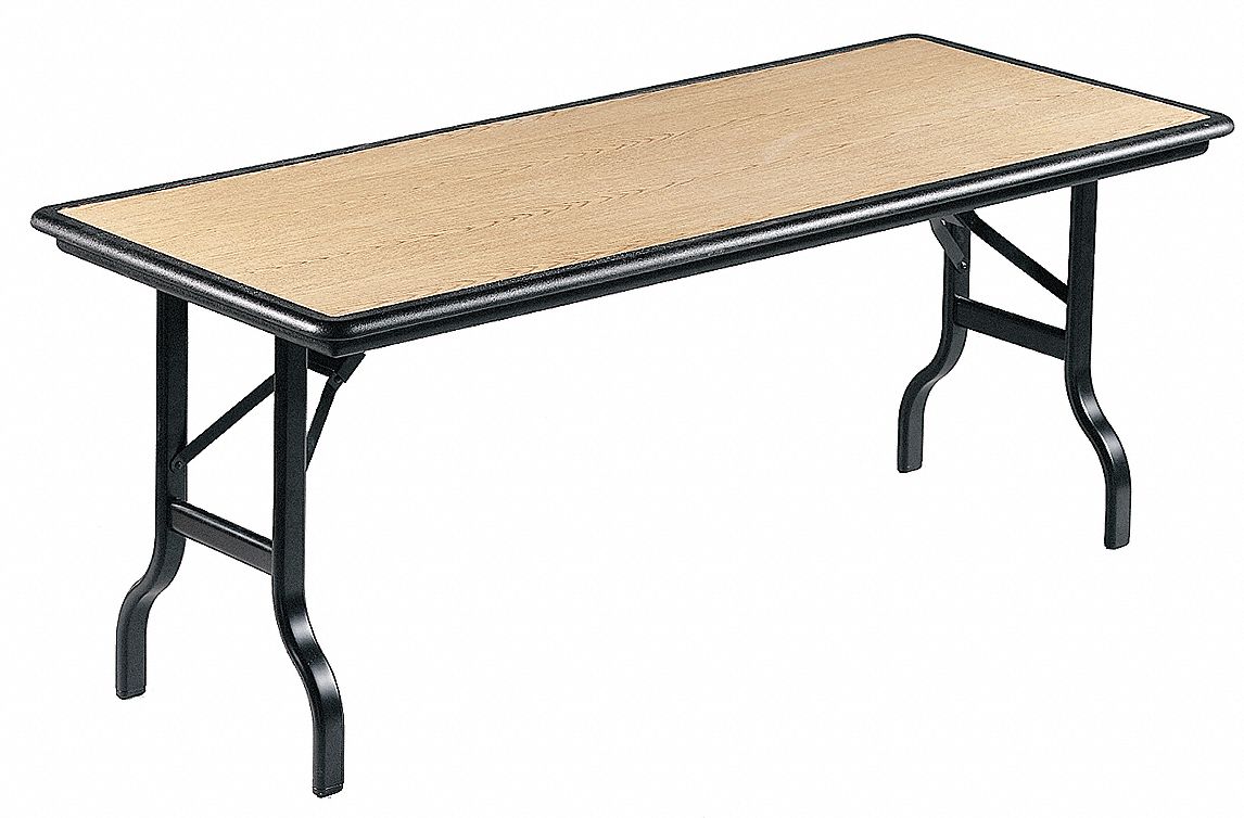 Folding Table, 30 x 72, Oak