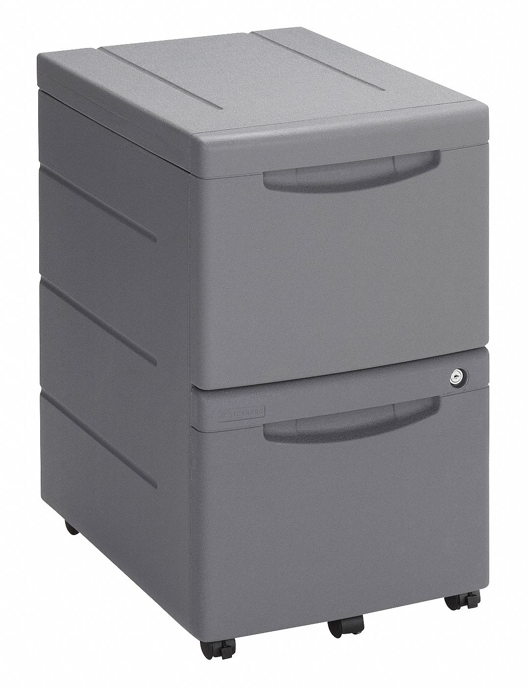 Mobile Desk Pedestal, Platinum