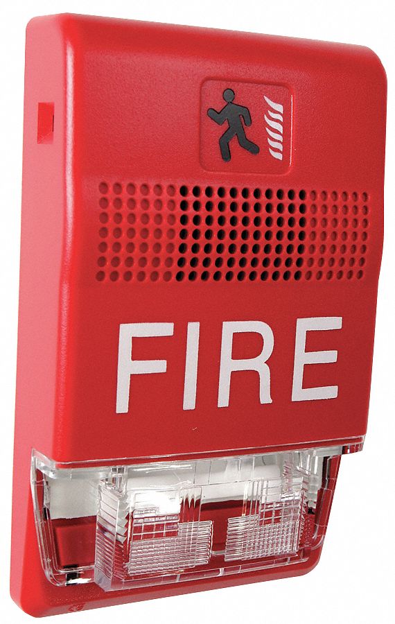 Horn Strobe, Marked Fire, Red