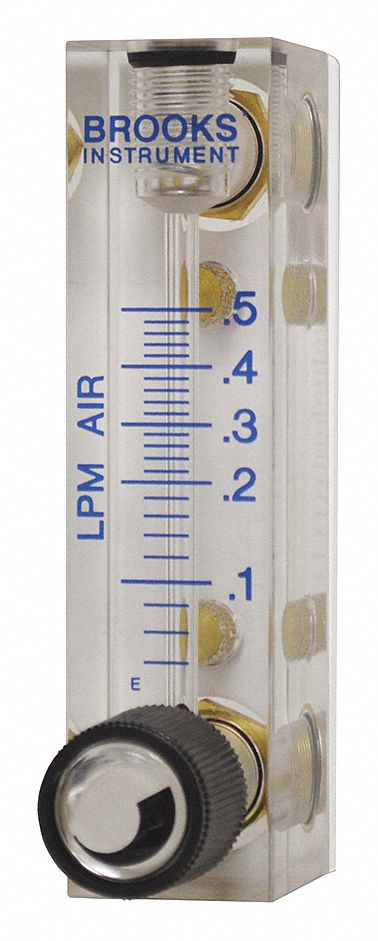 Flowmeter, Water, 20 to 240 CCM, Buna Seal