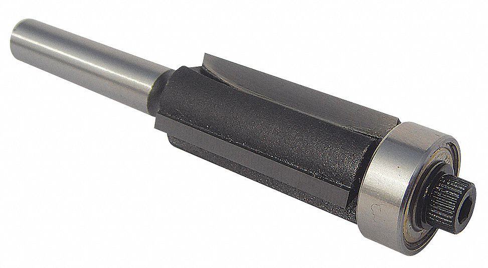 Flush Trim Rtr Bit Carbide Tipped, 3/8 In
