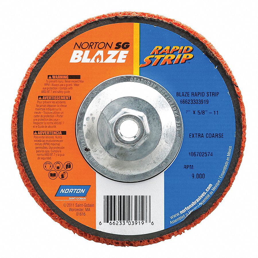 Type 27 Grinding Wheel, 7 In, 7/8