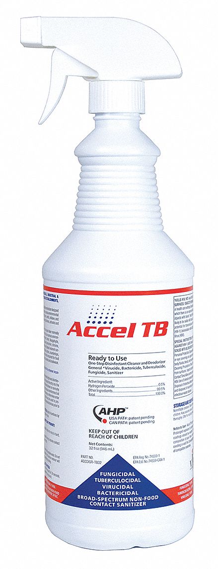 Cleaner and Disinfectant, Bottle, PK 12