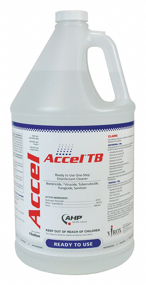 Cleaner and Disinfectant, Bottle, PK 4