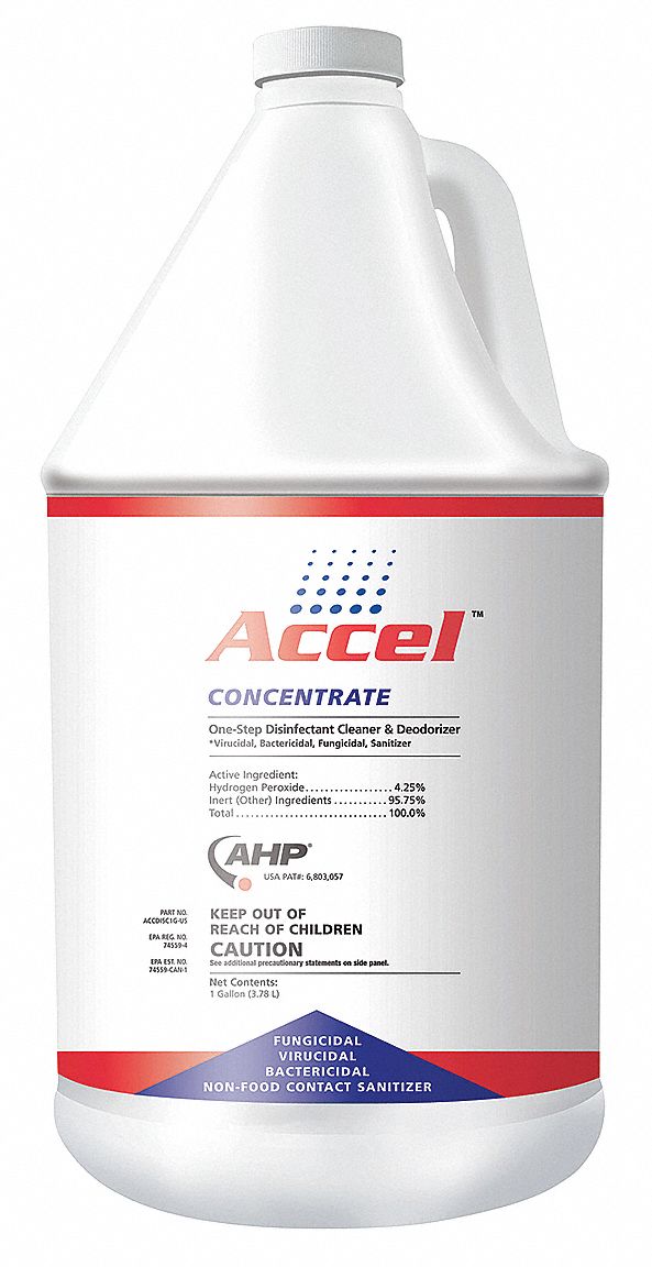 Cleaner and Disinfectant, Bottle, PK 4
