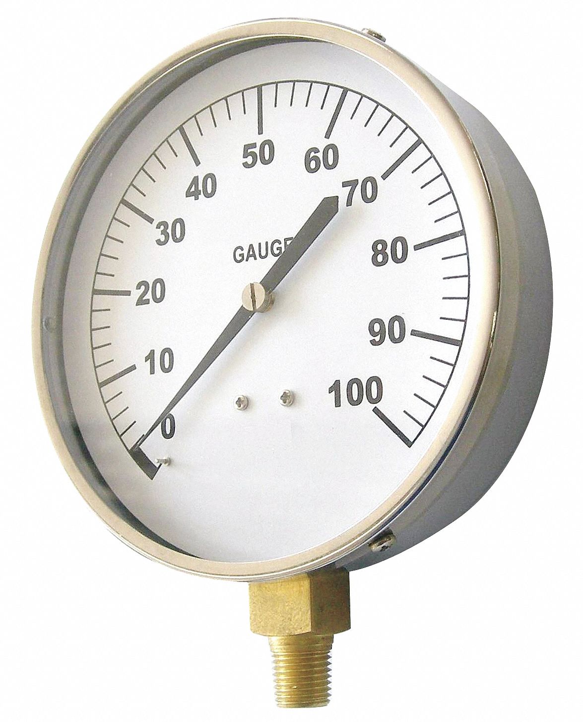 Pressure Gauge, Contractor, 4 1/2In, 100Psi