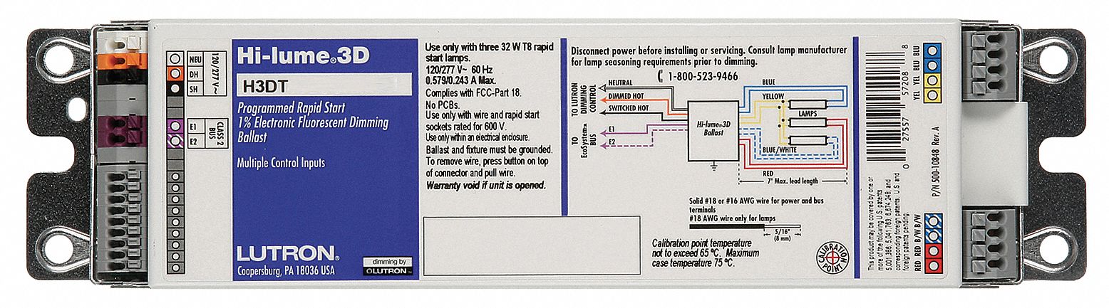 Dimming Ballast, 120-277 V, 24 In Lamp