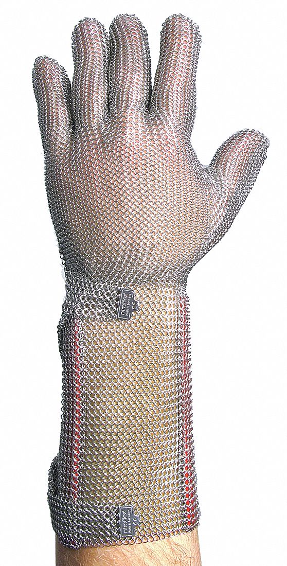 Cut Resistant Gloves, Silver, XS