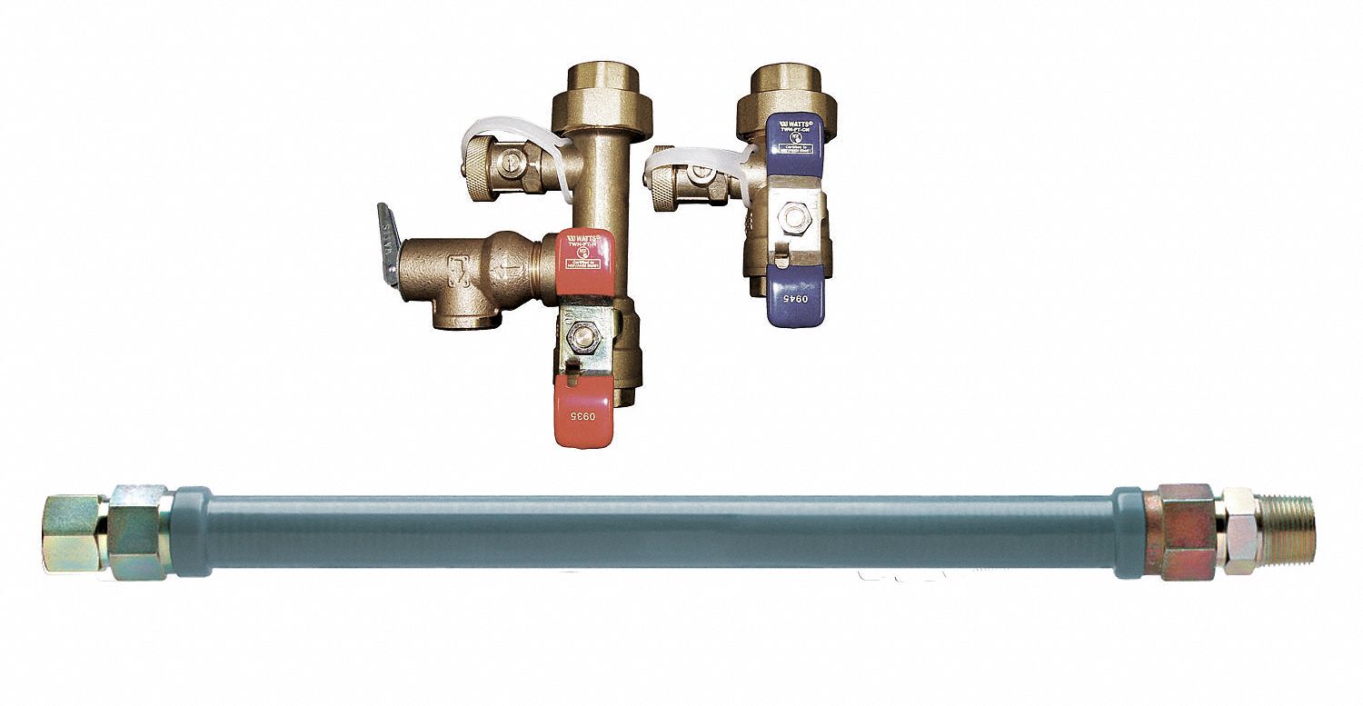 Tankless Water Heater Kit, Gas, 24 In L