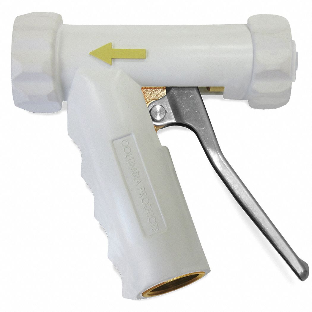 Water Nozzle, Industrial, White, 5-1/2 In L