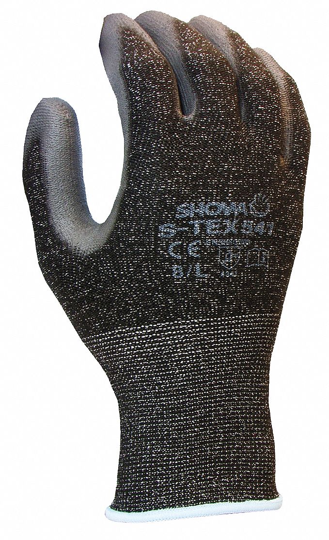 Cut Resistant Gloves, Gray/Black, XL