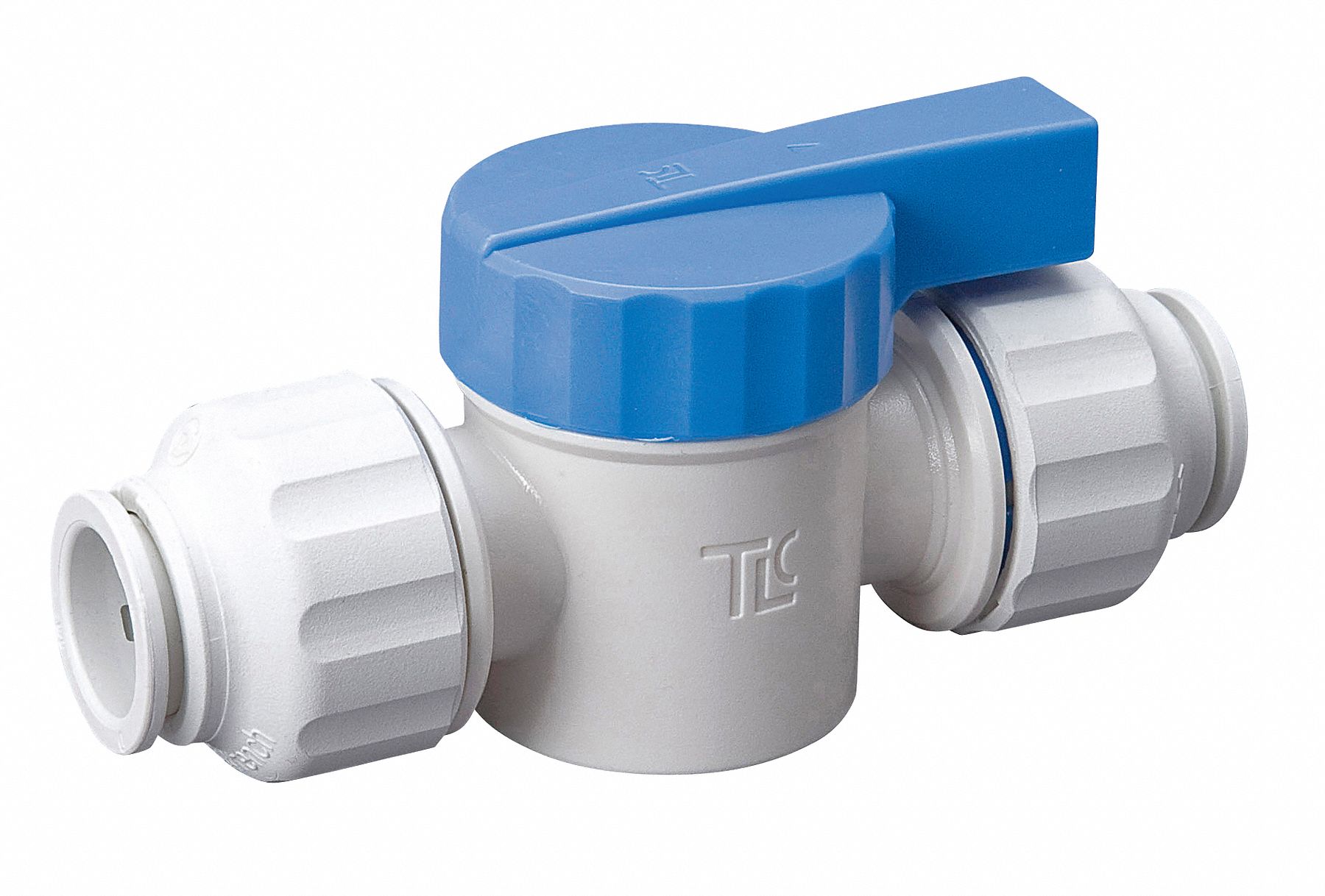Straight Valve, PF, 3/4 x 3/4, Poly, White